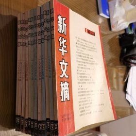 新华文摘（月刊）（1995年第1-12期共12本合售）