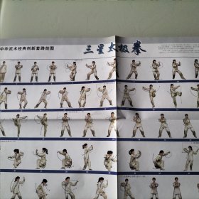 中华武术经典创新套路挂图，三星太极拳
