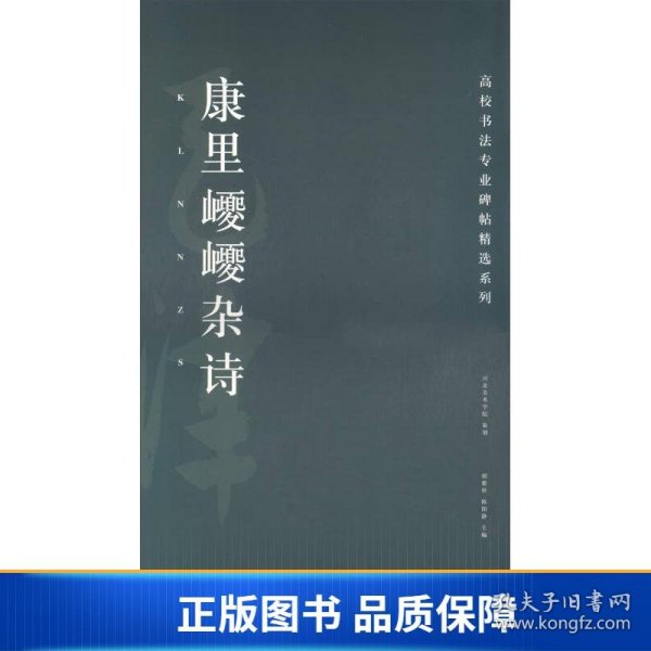 康里巎巎杂诗/高校书法专业碑帖精选系列