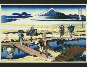 日本早期浮世绘木版画复刻三十六景/相州仲原