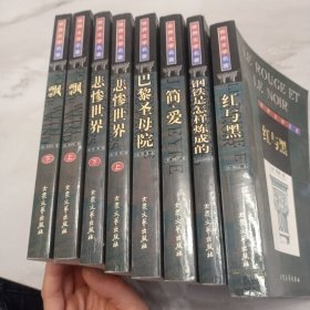 世界文学名著：《飘（上下册），悲惨世界上下册，巴黎圣母院，简爱，钢铁是怎样练成的，红与黑》八本合售