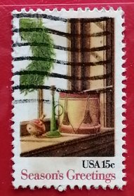 美国邮票 1980年 圣诞节 2-2 信销
