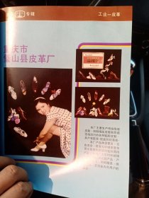 重庆市璧山县皮革厂，重庆市川威制革厂，80年代广告彩页一张