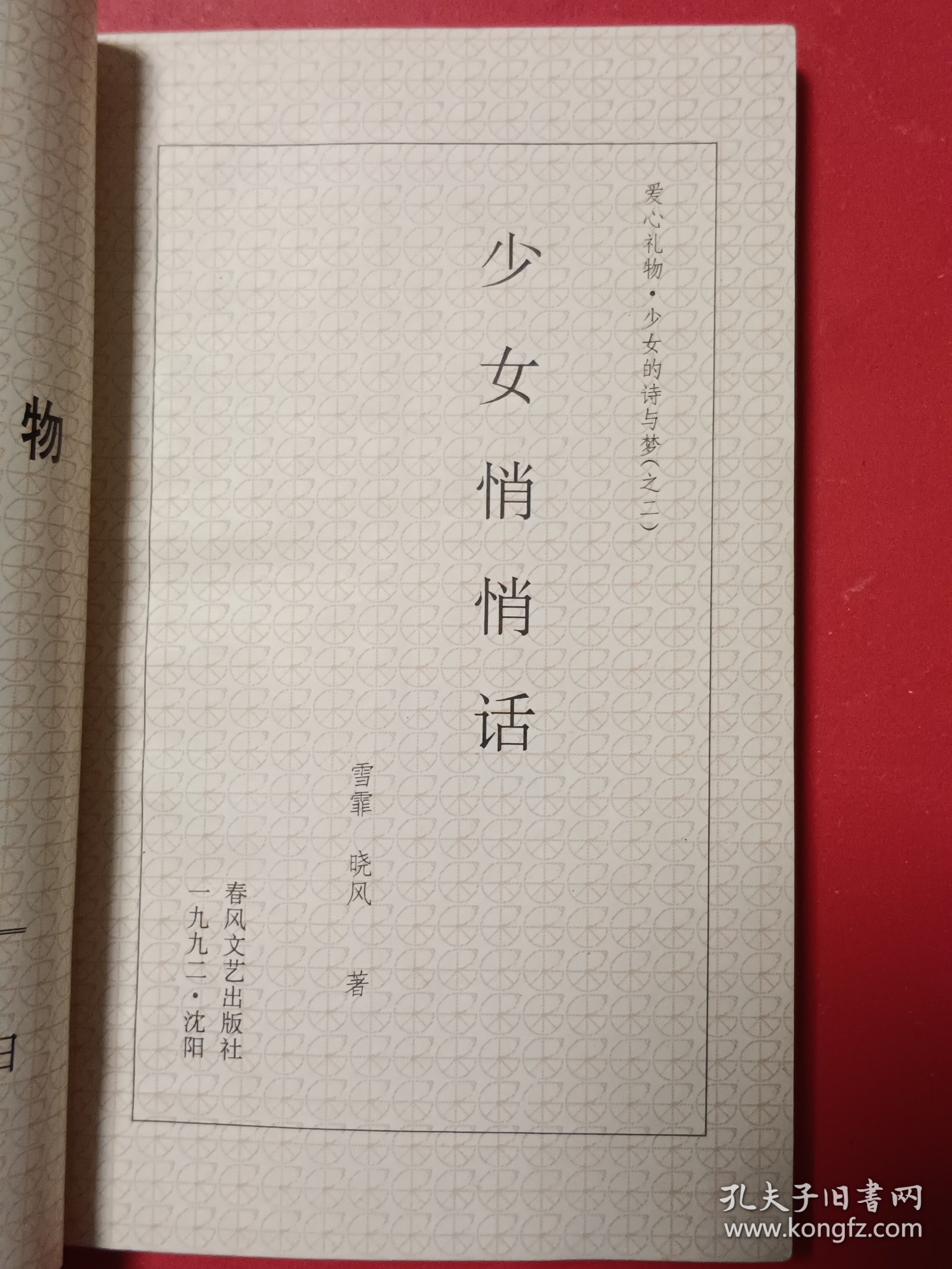 爱心礼物一少女的诗与梦（之二）