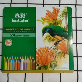 真彩24色水溶性彩色铅笔一盒
