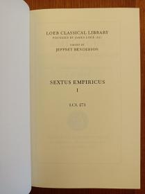 Sextus Empiricus: Outlines of Pyrrhonism (Loeb Classical Library)  (布面精装，现货，实拍书影）