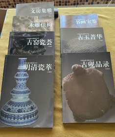 中国民藏文物鉴赏丛书：文房集雅、书画宝鉴、木雕佳构、古砚品录、古窖瓷荟、古玉菁华、明清瓷萃（共七册合售）