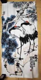 刘殿勇，李老师 合画（松鹤图）