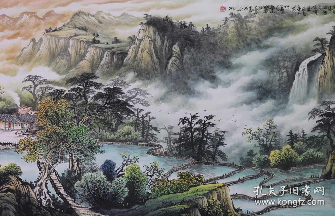 中国艺术家协会吴建国老师小八尺山水2