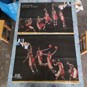勒布朗詹姆斯超大扣篮海报