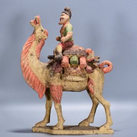 唐三彩丝绸之路摆件35*26厘米