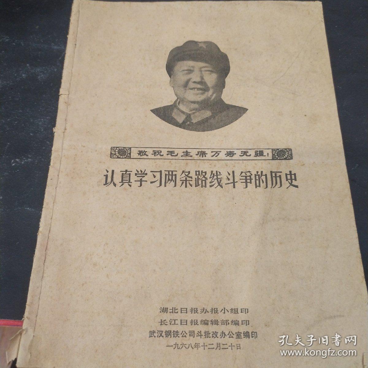 认真学习两条路线斗争的历史