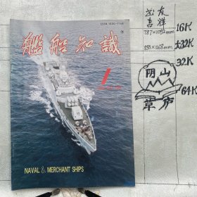 舰船知识1996年第1期杂志.中国造船工程学会编辑（16开本印刷）