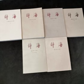 辞海 工程技术分册（上 下）理科分册（上下）经济分册 地理分册 6本合售