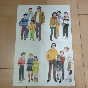 初级中学课本英语第一册教学图片11（人物）（53CM*77CM)