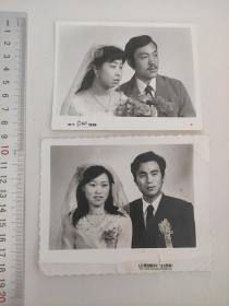 2张80年代婚纱照片