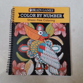 BRAIN GAMES
COLOR BY NUMBER
Stress - free Coloring
涂色书
