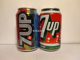 百事可乐7喜空罐收藏 七喜7up 复古系列 1930年代喜欢在一起 1980年代七喜就对了 两个一组 非可口可乐罐限量版纪念罐