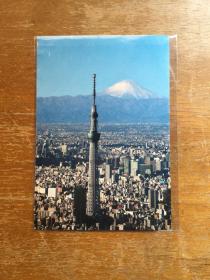日本富士山实寄明信片一枚。2016年由东京新宿寄中国上海。盖静冈富士山戳。盖富士山纪念戳。很精美。实图发货。