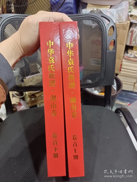 珍贵袁隆平院士：家族历史资料：《中华袁氏族谱.湖南卷（卷首上、下卷》16开精装，2厚册。内容很丰富售，值得珍藏！！3公斤多！