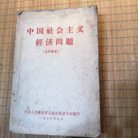 中国社会主义經济周题（文件摘录）