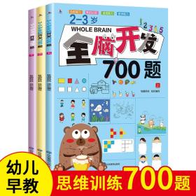 正版2-3岁全脑开发700题 全三册 幼儿园早教逻辑思维练习