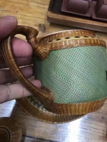 库存原光竹丝扣瓷茶具一套！没使用过！做工精细！工艺精湛！保老保真！斗茶利器！