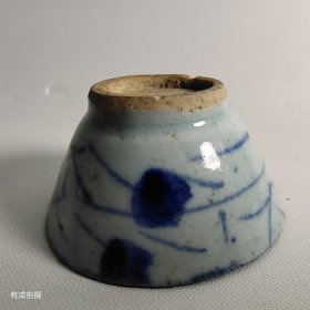 清代青花杯，a9，店里更多陶瓷