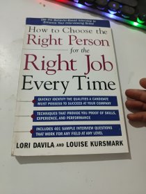 How to Choose the Right Person for Right Job Every Time