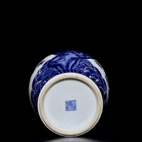清雍正青花福在眼前麒麟纹赏瓶2 37/18厘米
