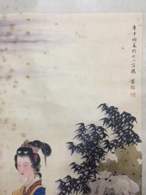 清代著名画家王均仕女画作品《拜月图》风格跟绘画题材有关 看好看懂看真再拍