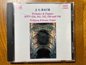 naxos巴赫管风琴preludes&fugues bwv536，541，542，544and546