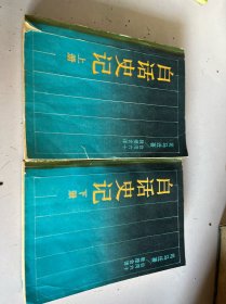 白话史记 上下 上册封面损伤 书口有名字