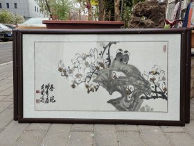 吴建国国画春晓126*56cm