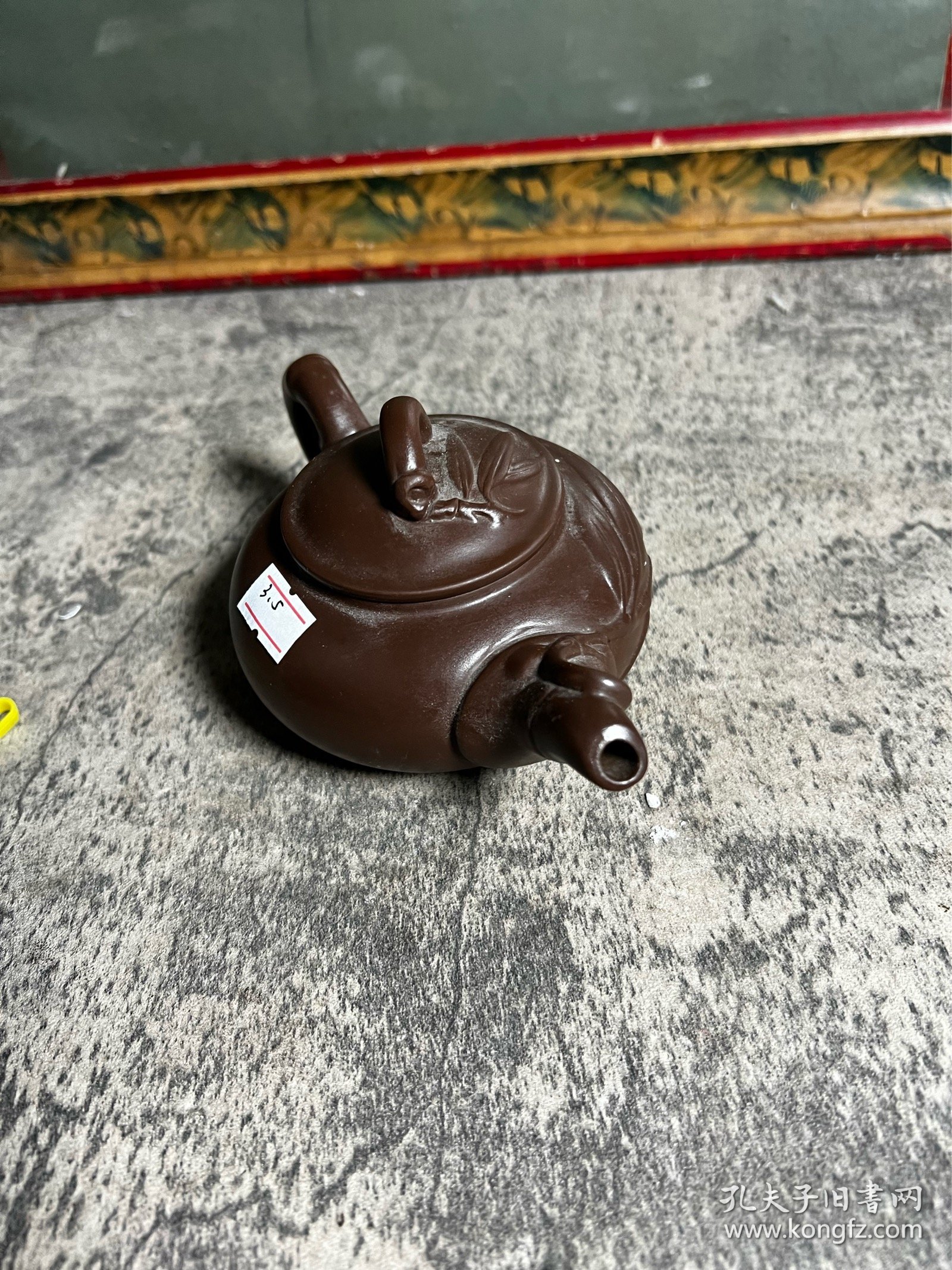 注浆竹段紫砂壶一把