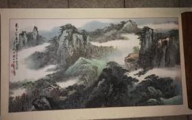 2001年杨怀琰作品：闻有山林最深处，清凉境界著高僧。

​​