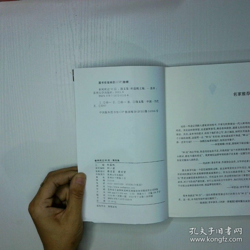 春风吹过90后：散文集