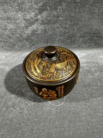 古玩铜器收藏    八仙罐   工艺精湛   包浆淳厚  型态完整 
材质:铜系列