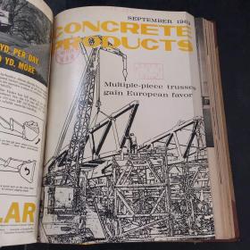 CONCRETE PRODUCTS VOL.65  NOS.1-12 JAN.-DEC. 1962   混凝土制品 月刊合订本 英文版