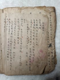 清咸丰年~手抄本《朝表申奏》，尺寸21*17.5公分，共61个筒子，内容齐全。