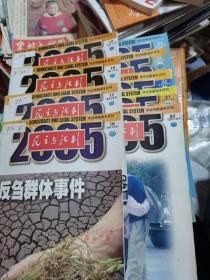 民主与法制2005年第16-24期（9本合售）--