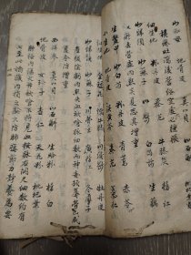 首现 清代中医抄本《竹竿山人医案》一册，大厚本130多筒子页，清代名医何书田的医案，古书古籍线装书手抄本稿本