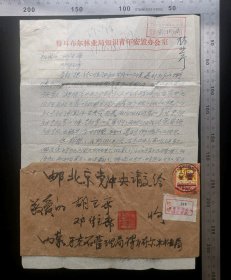 名人信札:内蒙古牙克石管理局得耳布尔林业局公民田玉璋寄给胡主席,邓副主席,挂号封,正贴普18祖国建设-20分炼钢,始发戳为早期旧式双圈汉蒙双语少数民族大戳+落地戳为红色北京17支落戳+内蒙古得耳布尔林业局椭圆形公章+少见小地名都尔古地左旗戳,内蒙古-北京,双戳清晰,带原信札一通一页,1981.10.17,gyx223042