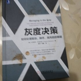 灰度决策：如何处理复杂、棘手、高风险的难题