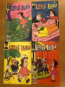 LITTLE LULU 小露露 美国早期古旧彩色漫画 little lulu 1973年212期 1976年233期 1977年242期 1978年245期 共4本 1977年初版出版 上世纪七十年代漫画精品 老漫画 封面漂亮 内页漫画精彩 色彩艳丽 符合那个时代特征 是漫画爱好者 研究者 收藏者必藏精品 极具收藏价值 就是在美国本土也是罕见 大稀缺本 稀少品 美品