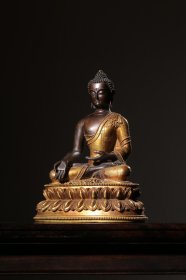 清铜鎏金释迦摩尼坐像