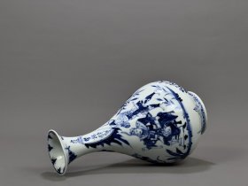 元青花蒙恬将军人物故事纹玉壶春瓶28x15