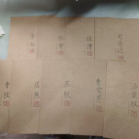 十大才子系列字帖 九本合售