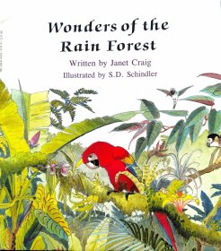 手绘精美薄科普Wonders of the Rain Forest1990年