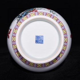 清乾隆粉彩荔枝纹葫芦瓶尺寸30.5*21厘米